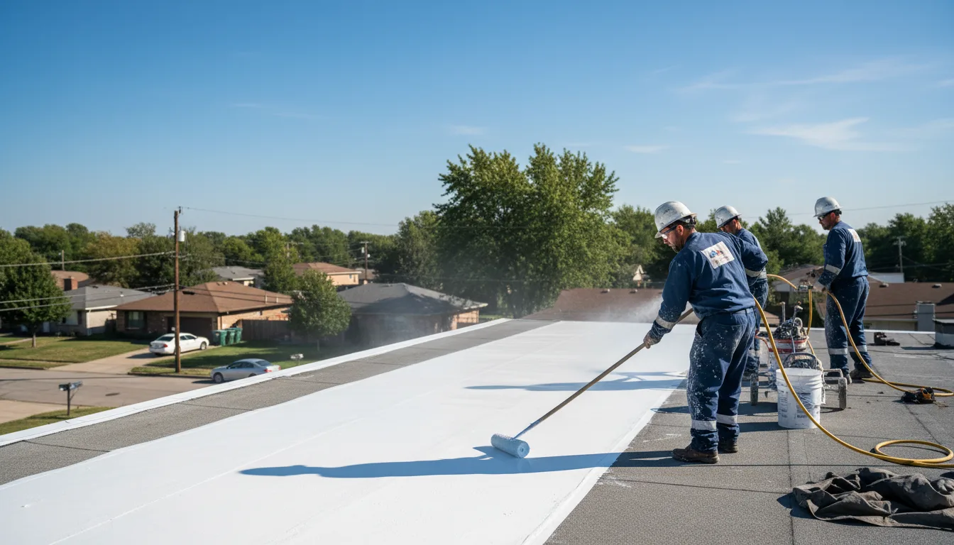 Commercial roof coating in Tullos, LA near me